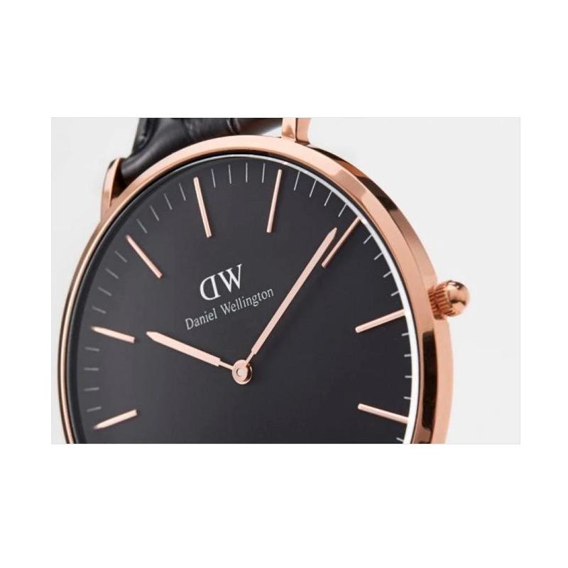 Jual Daniel Wellington Classic Black Cornwall Strap Nylon