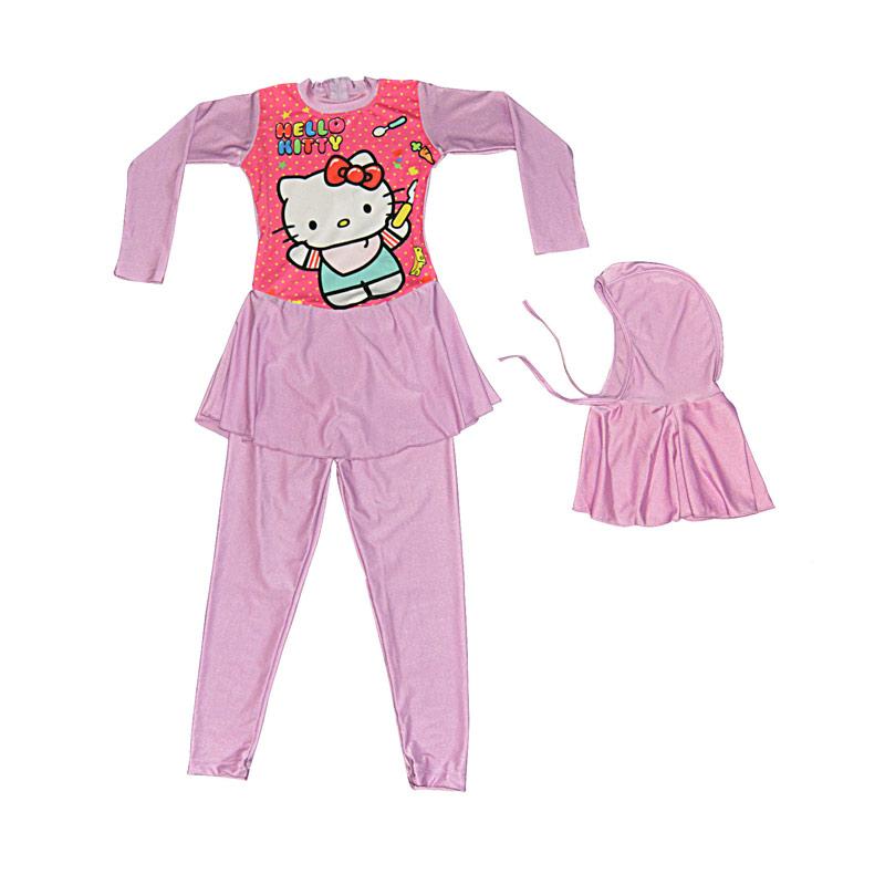 Trend Model 45 Baju  Muslim Anak  Hello  Kitty  Murah