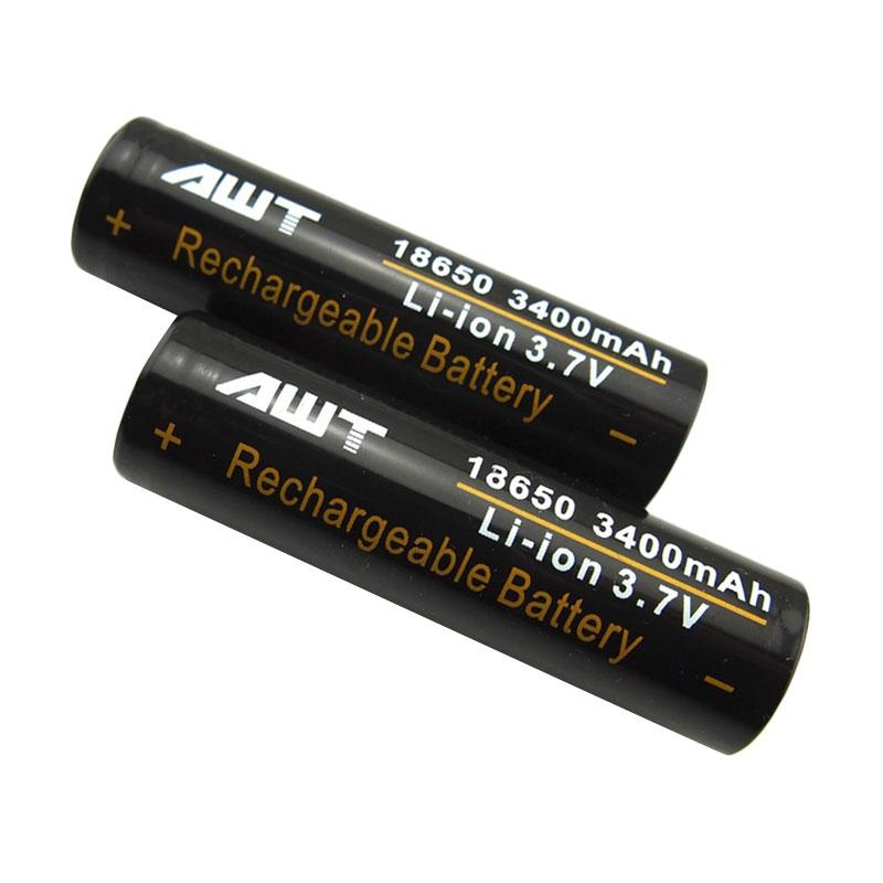 Jual AWT 18650 Original Battery - Hitam [3400 mAh] di Seller Red Star ...