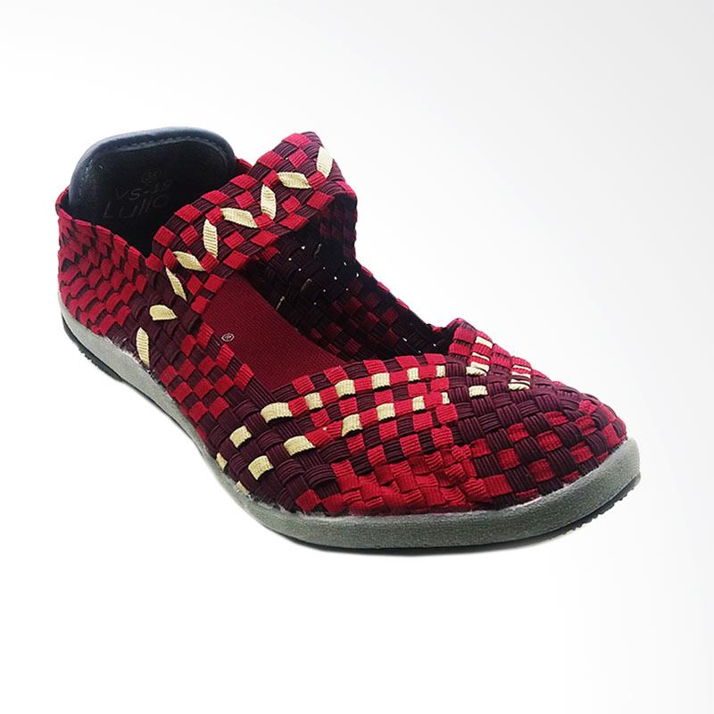 Jual Lulia 19 Sepatu Rajut Wanita - Maroon Terbaru - Harga