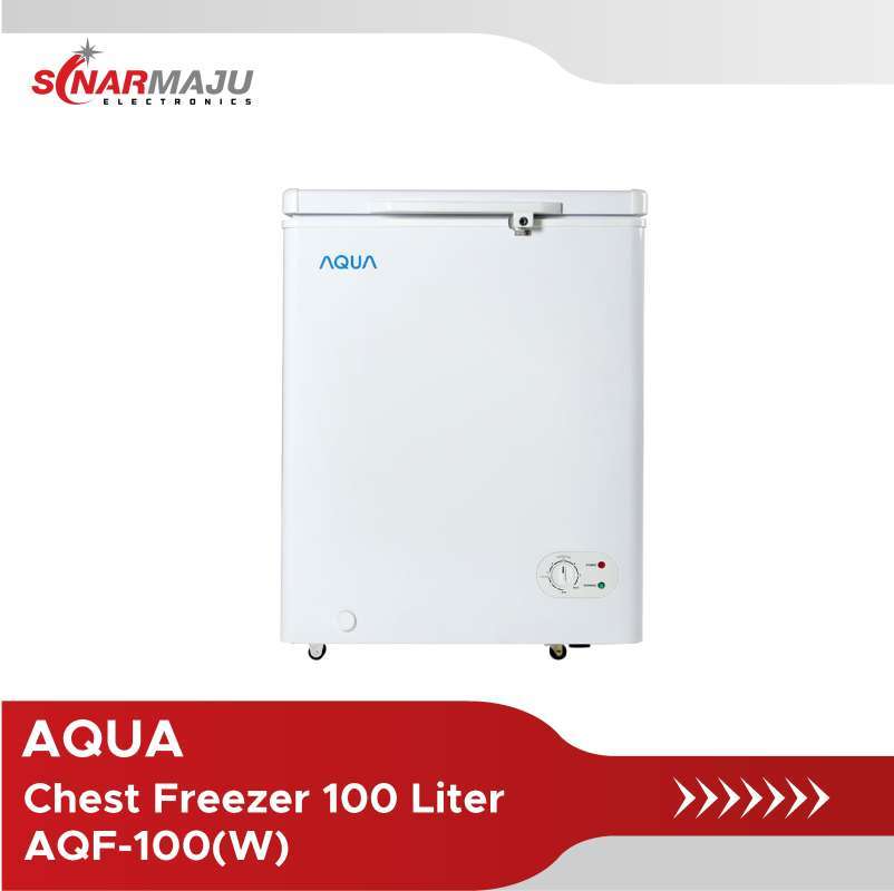 Jual Chest Freezer 100 Liter Aqua AQF100(W) / AQF100W / AQF 100W di Seller Sinarmaju Official