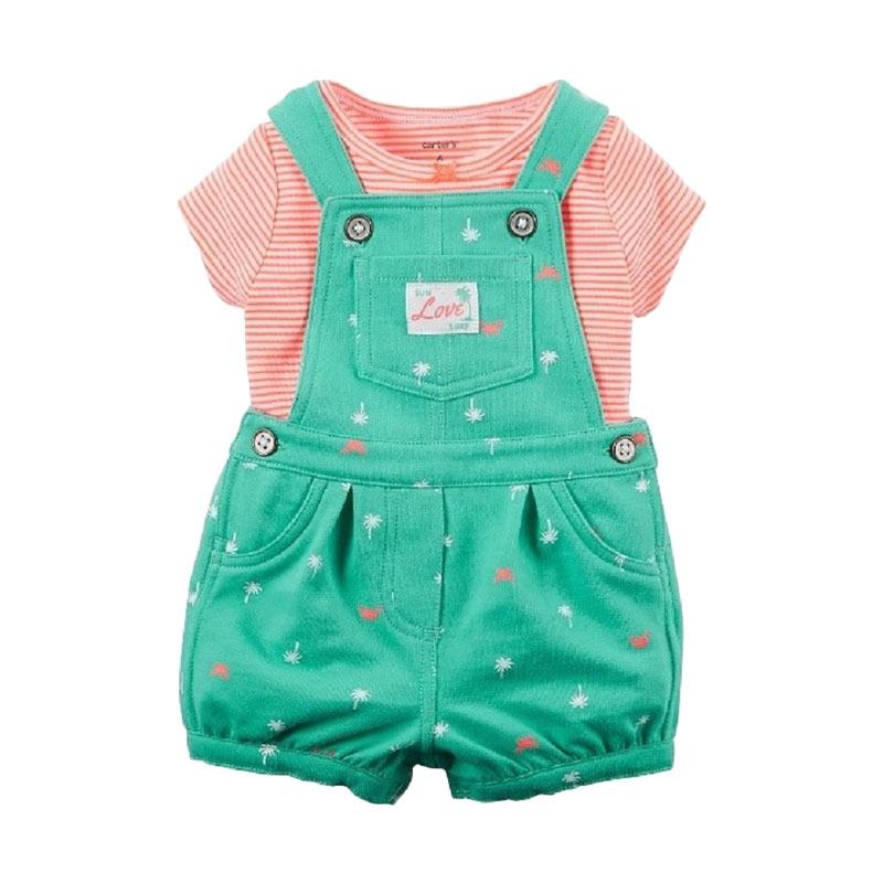 jual verina baby setelan overall anak perempuan hijau jual verina baby setelan overall anak perempuan hijau