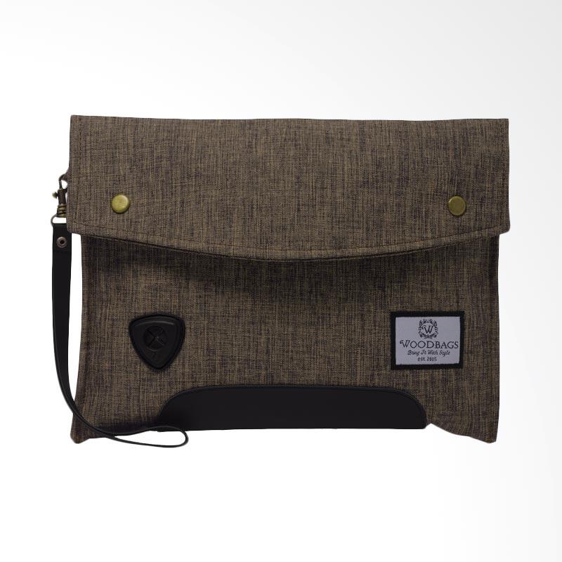 Jual BLIKAN Woodbags Carbon Clutch Golden Plate di Seller ULY SHOP