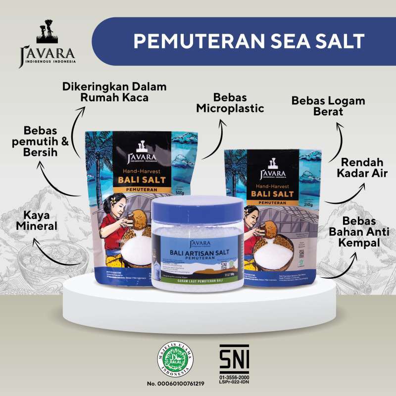Jual Javara Pemuteran Sea Salt Garam [300 G/ Pet Jar] Di Seller Javara ...