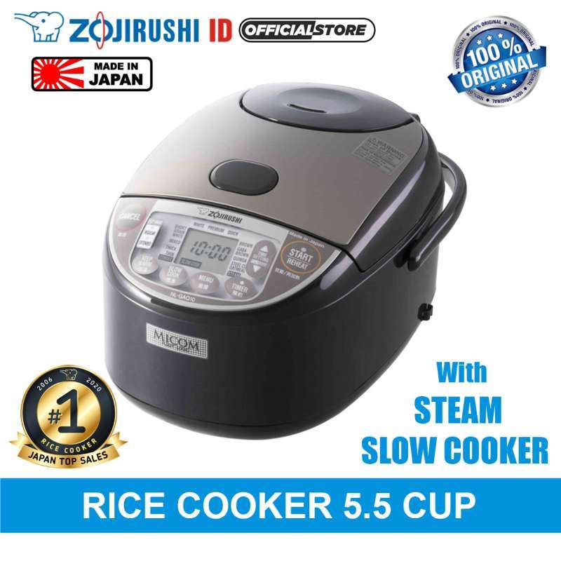 Jual Zojirushi Digital Fuzzy Logic NLGAQ10 BM Rice Cooker Black Metalic [1 L] di Seller