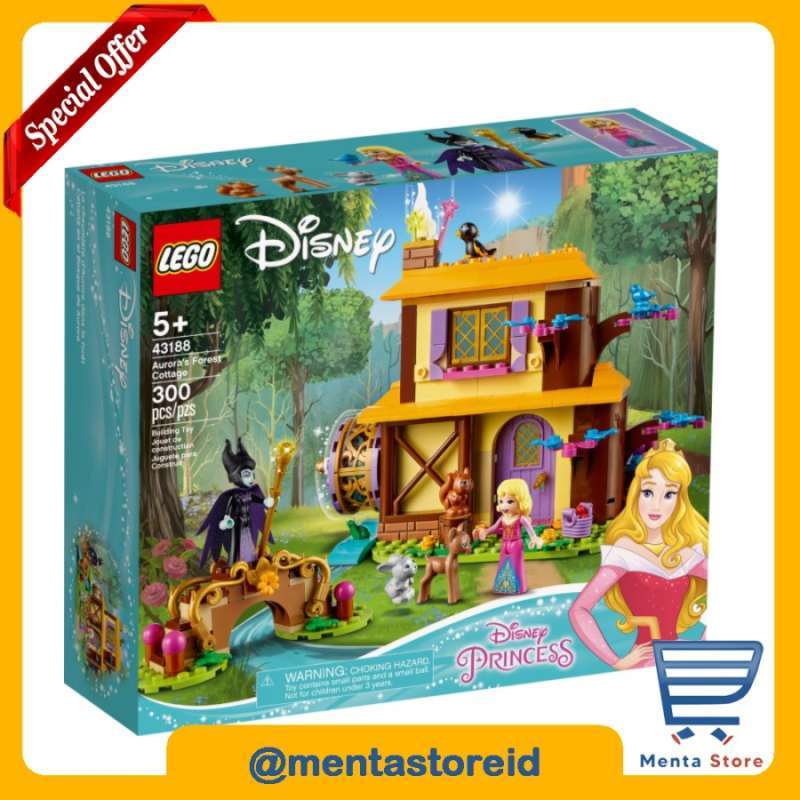 Promo LEGO Disney Princess 43188 Aurora's Forest Cottage All Ages Two Story Diskon 8% di Seller 