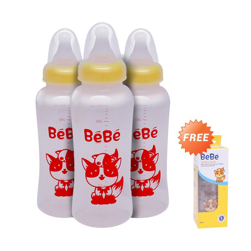 âˆš Buy 3 Bebe Eco Pp Cat Botol Susu Bayi [250 Ml] Free Bebe