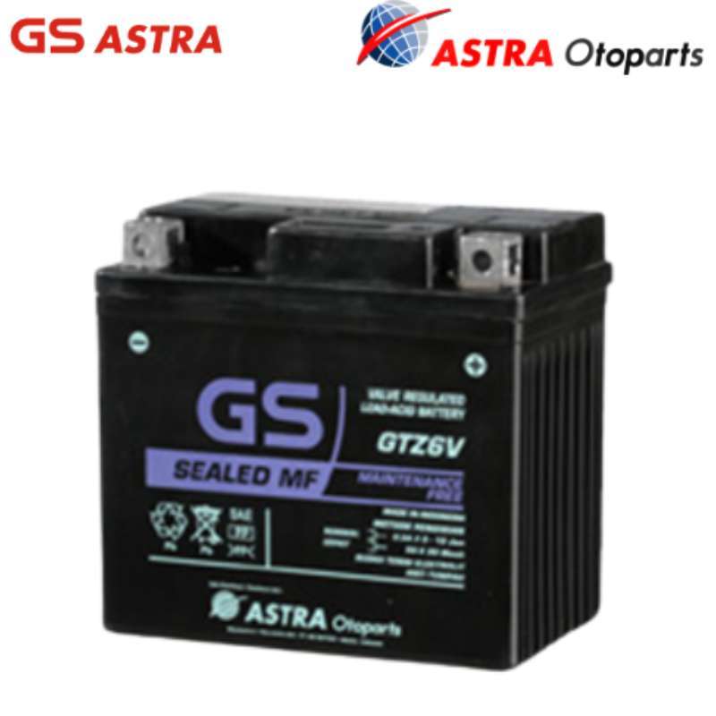 Jual GS Astra MF GTZ-6V Accu Motor Aki Motor GS Astra Honda Vario 125