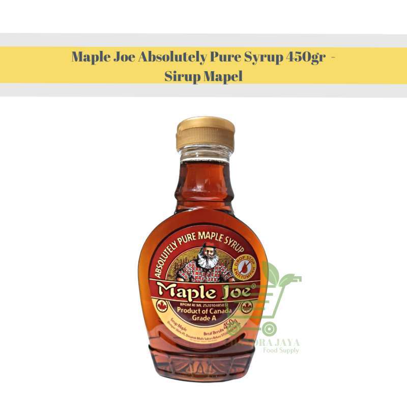 Promo Maple Joe Absolutely Pure Syrup 450gr Sirup Mapel Diskon 2 di
