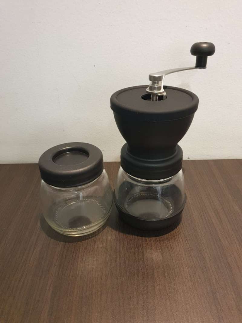 Jual Coffee Grinder Model Hario Skerton HITAM Grinder Kopi EXTRA