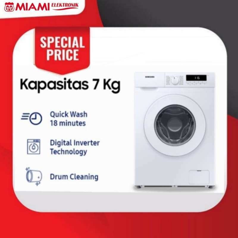Jual Samsung WW70T3020WW Front Loading 7kg Quick Wash & Drum Clean di