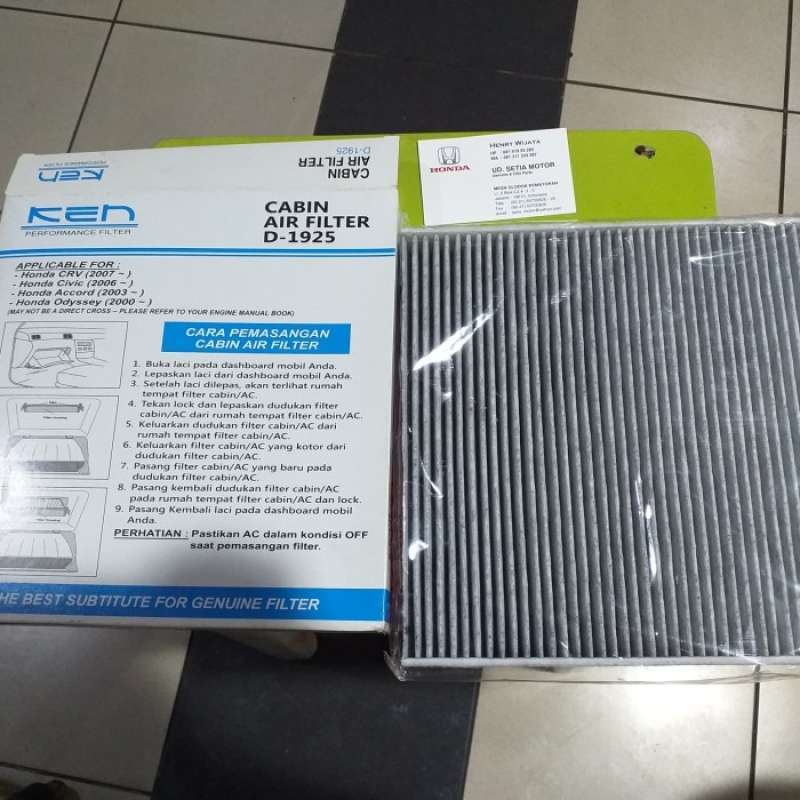 Jual Filter AC kabin Honda CRV gen 3 gen 4 gen 5 Civic Accord Odyssey KEN di Seller Laris Berkah