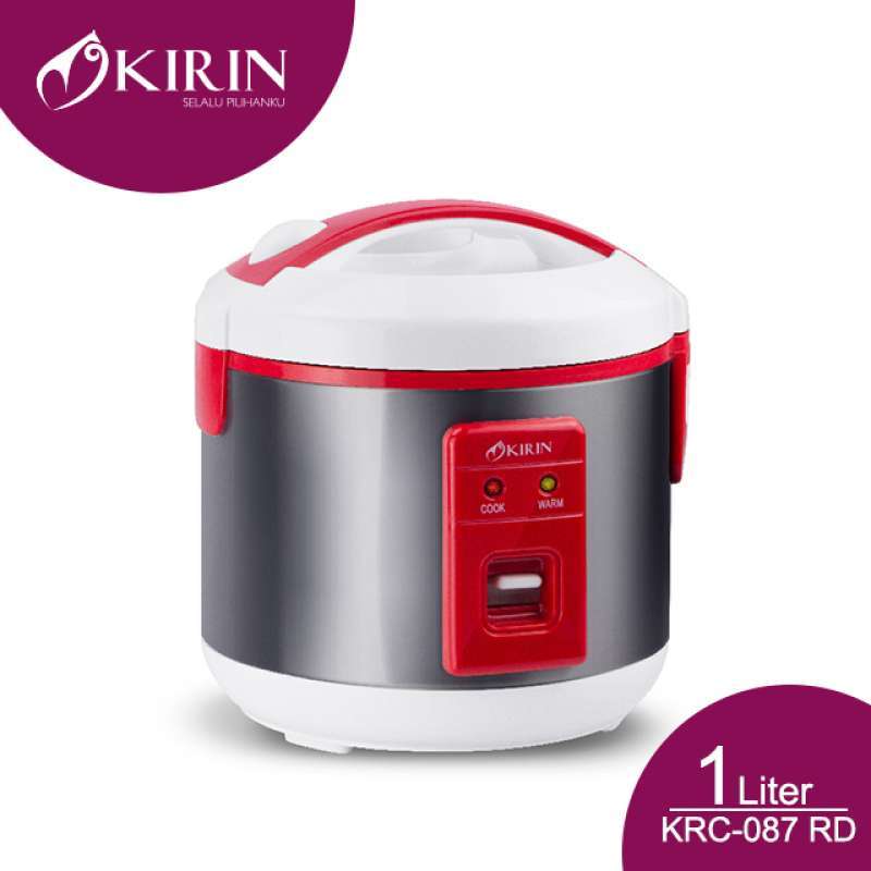 Promo Kirin Rice Cooker 1.0 Liter Krc-087 - Red [jogja] Diskon 49% Di ...