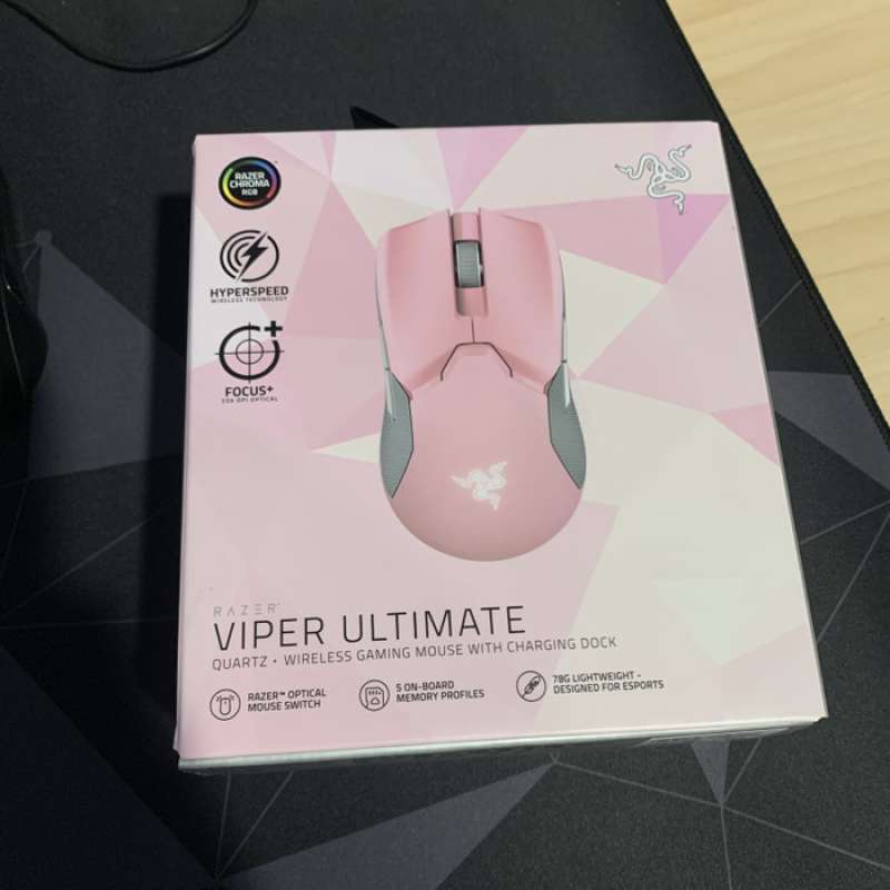 Jual Promo razer viper ultimate with docking quartz pink wireless ...