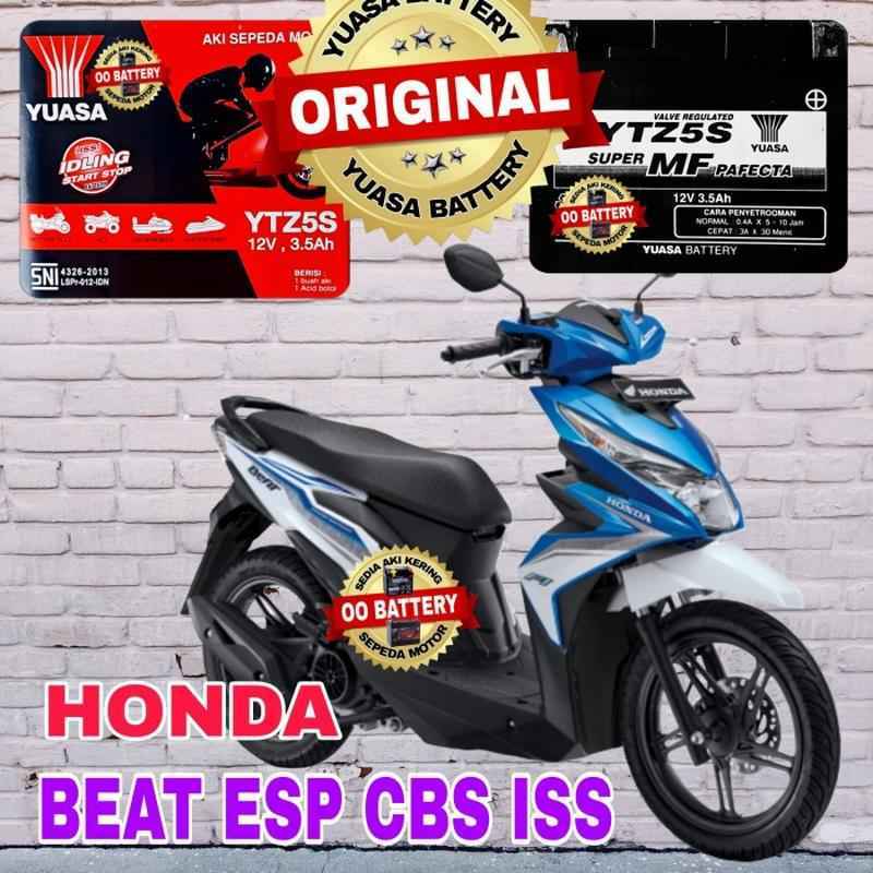 Jual Aki Kering Motor HONDA BEAT ESP Original Yuasa Ytz5S 12Volt-3
