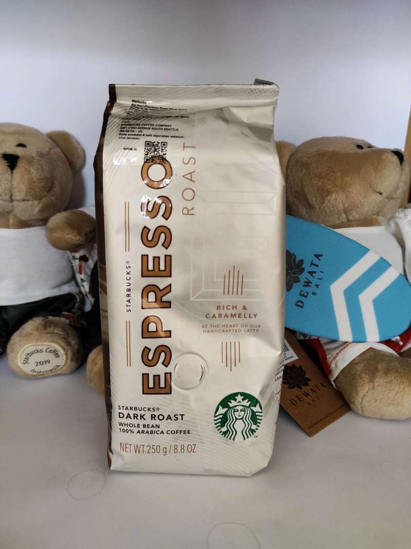 Promo Starbucks Espresso Roast Coffee Whole Bean 250 gr Diskon 10 di