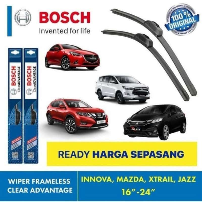 Jual Wiper Blade Innova Xtrail Bosch Frameless Advantage 1624 Original