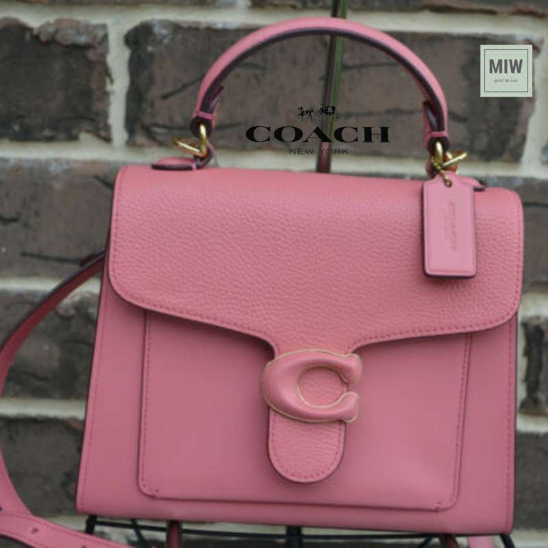 Jual Coach Tabby Top Handle 20 Pink Elegant Branded Bag Original 100