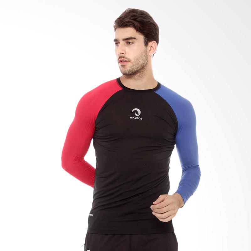 â Waldos Sports Apparel Dempsey Baselayer Manset Olahraga Pria - Black