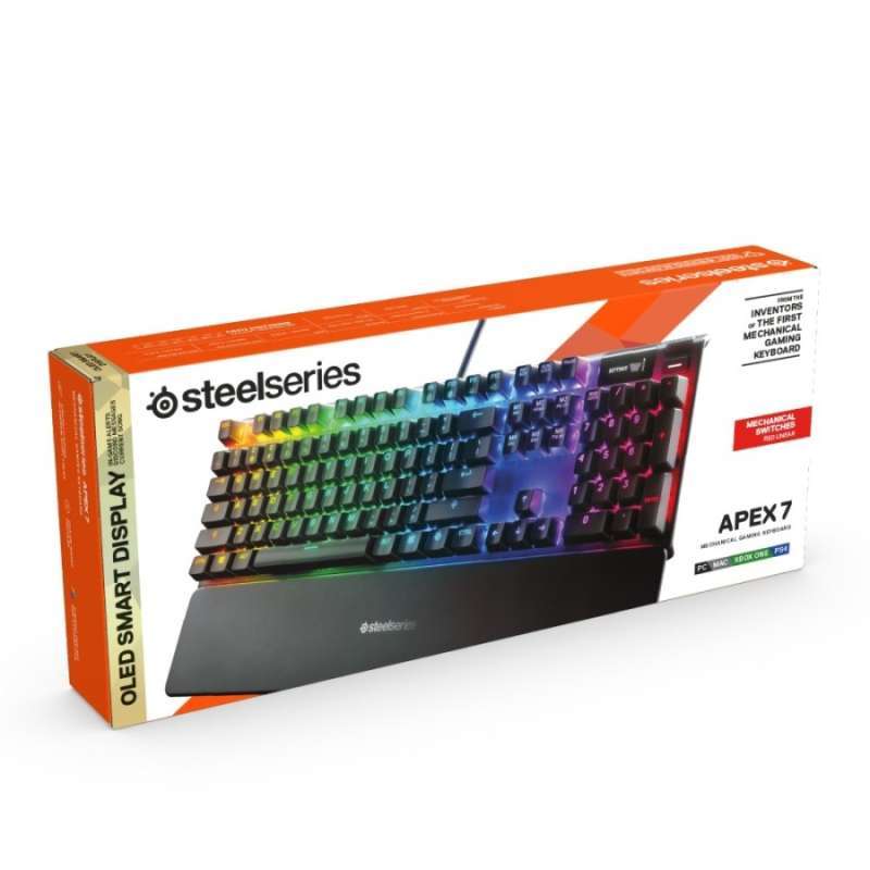Jual Steelseries Apex 7 Full Size RGB Mechanical Gaming Keyboard OLED