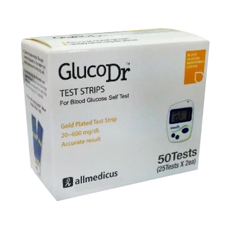 Jual Gluco Dr Strip Gula Darah [50 Strip] di Seller Mozola id - Kota