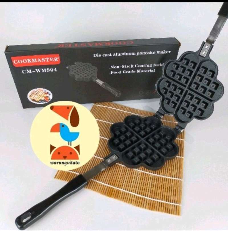Jual WAFFLE MAKER MANUAL TAIYAKI BUNGEOPPANG PAN PENGGANGAN KUE IKAN
