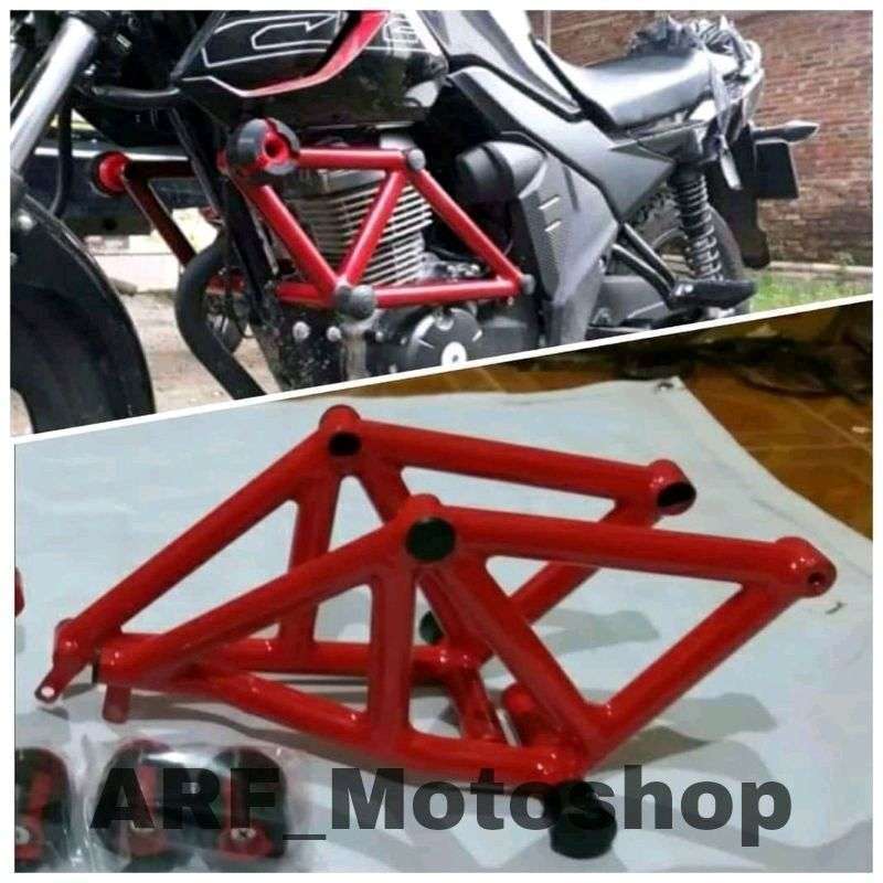 Jual Tubular crashbar HONDA CB VERZA plus jalu frame slider di Seller