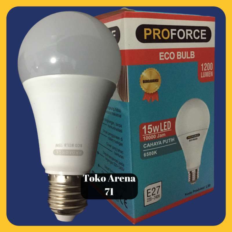 Jual Proforce Eco Bulb Lampu Led 15 Watt Sni Resmi Hemat Energi Cahaya ...