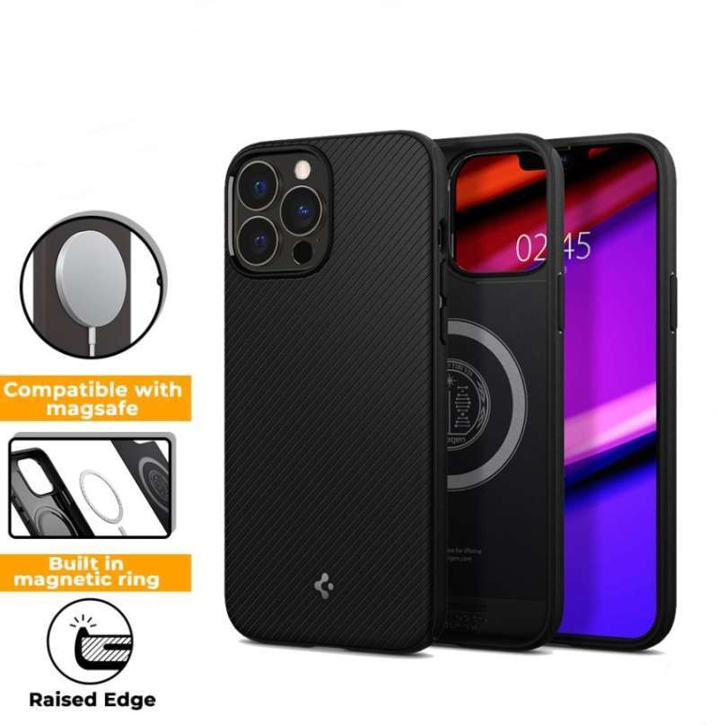 Promo Case iPhone 13 Pro Max 13 Mini Spigen Mag Armor MagSafe Matte