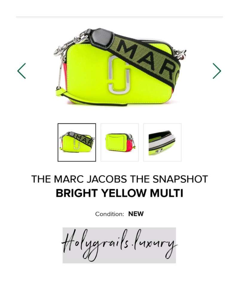 Jual The Marc Jacobs The Snapshot Bright Yellow Multi di Seller Holygrails Margahayu Tengah