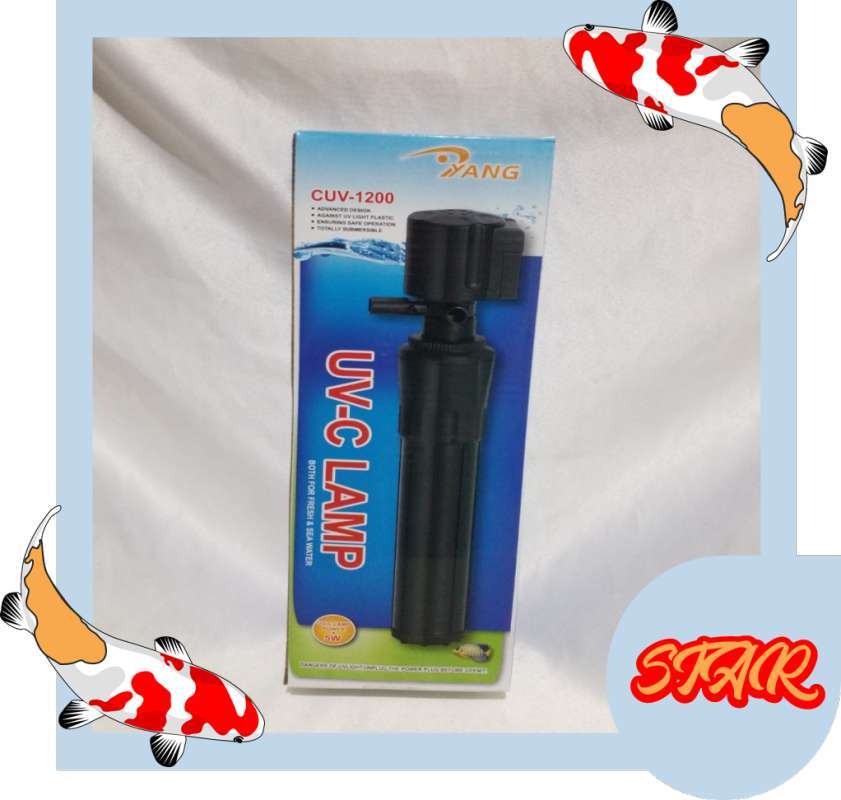 Jual aquarium aquascape pompa celup power head + lampu uv yang cuv 1200