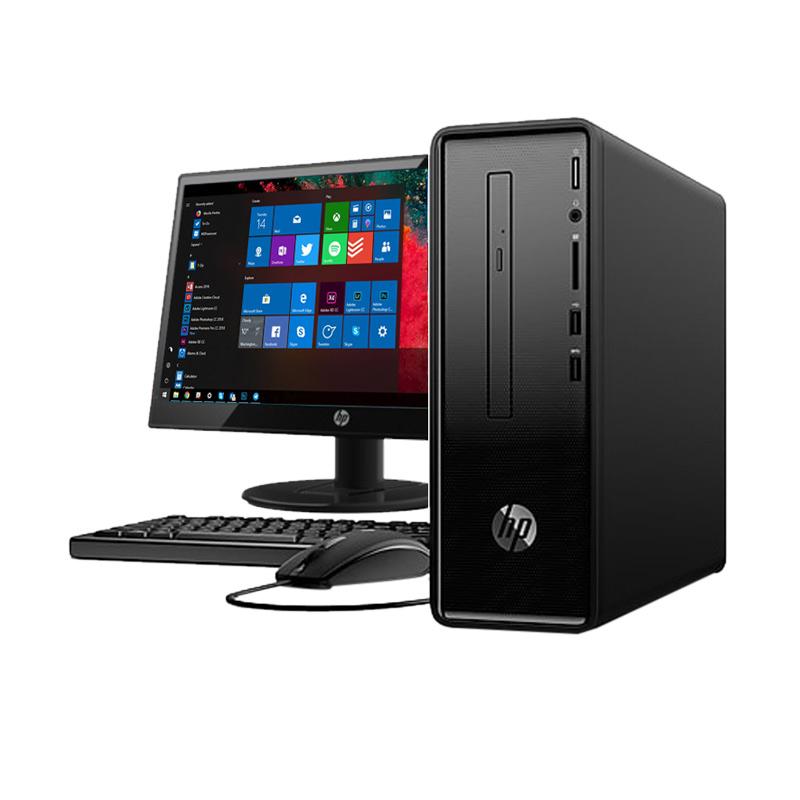 Jual HP PC Slimline 290-P0032D Desktop PC - Black [Core i3