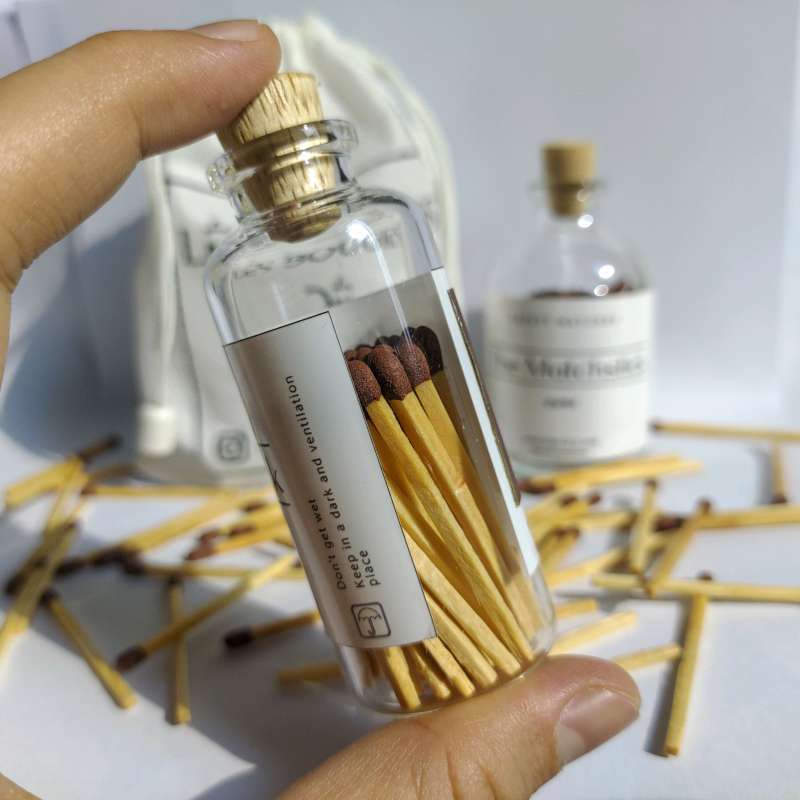 Jual Safety Wooden Matches/Korek Api Kayu Aesthetic/Korek Api Scented Canldes di Seller Les