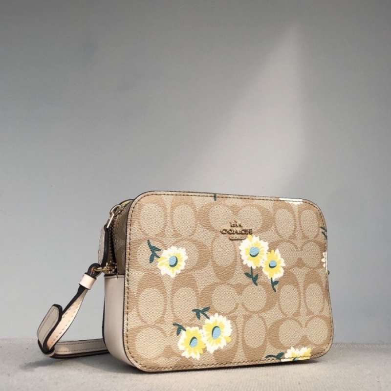 Jual Coach Mini Camera Bag In Signature Canvas With Daisy Print di