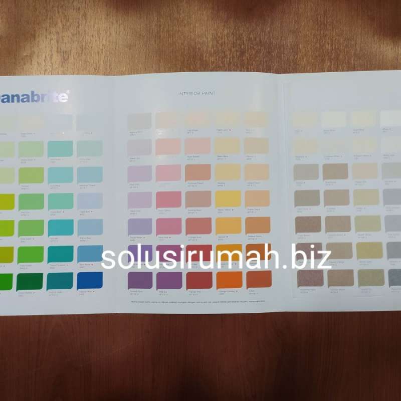 Promo Katalog Cat Danabrite Danapaint Kartu Warna Color Card 6hal