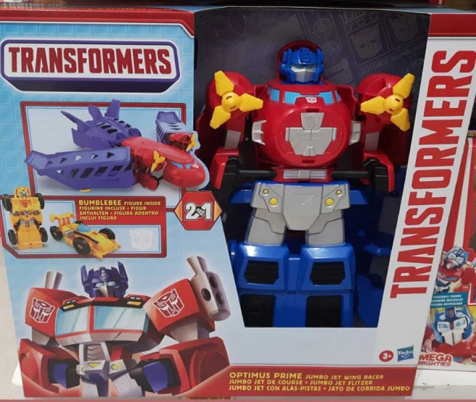 Jual Sale Transformers Optimus Prime Jumbo Jet Wing Racer + Bumblebee