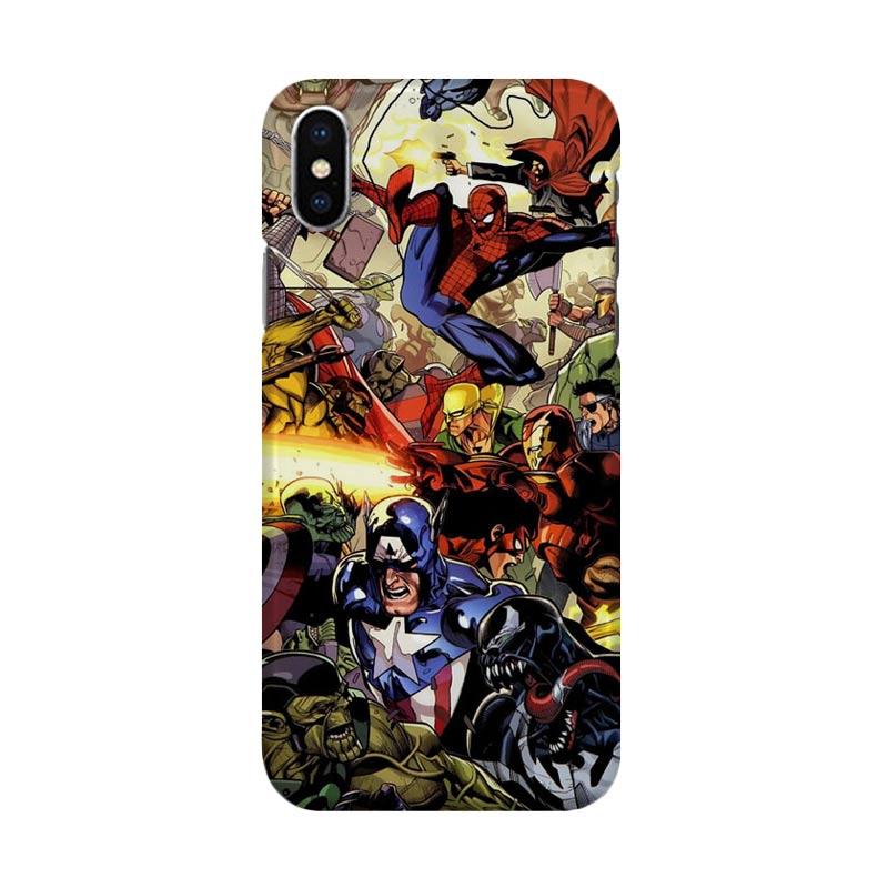 Jual Indocustomcase Marvel Hardcase Casing for iPhone X