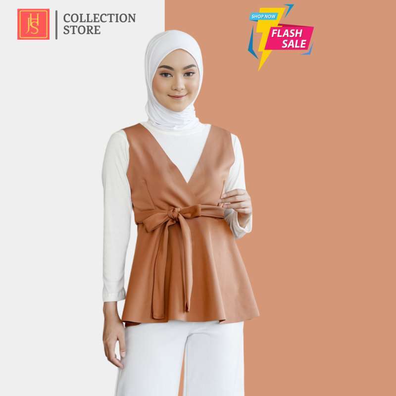 Promo Blouse Bluse Blus Wanita Korean Style Lengan Panjang Balon Korea