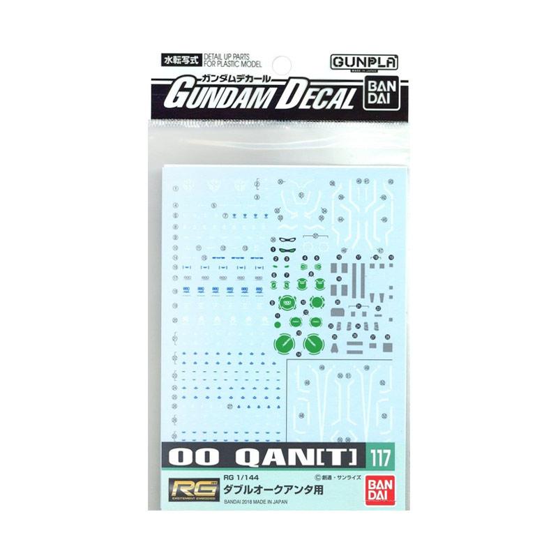 GUNDAM DECAL 117 Für RG 1/144 OO QAN[T] – Aufkleber-Set Zum Individualisieren