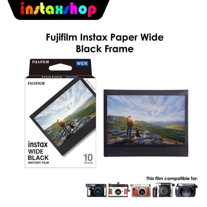Fujifilm Instax Wide Film - 10er Pack Mit Schwarzem Rand | Sofortbild-Film Für WIDE Kameras