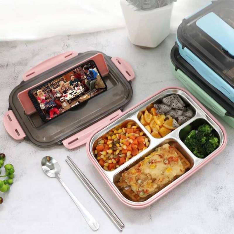 Jual Lunch box set stainless 304 tempat makan di Seller Cleon Case Cengkareng Barat, Kota