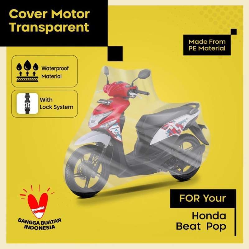 Promo Sarung Motor Cover Motor Transparan Disposable Plastic Selimut Motor Beat Honda Pcx Nmax