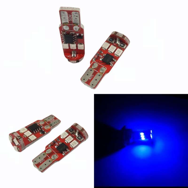 Promo SATUAN Lampu Bohlam T10 12v Volt LED CANBUS 9 Titik Led SDM PUTIH