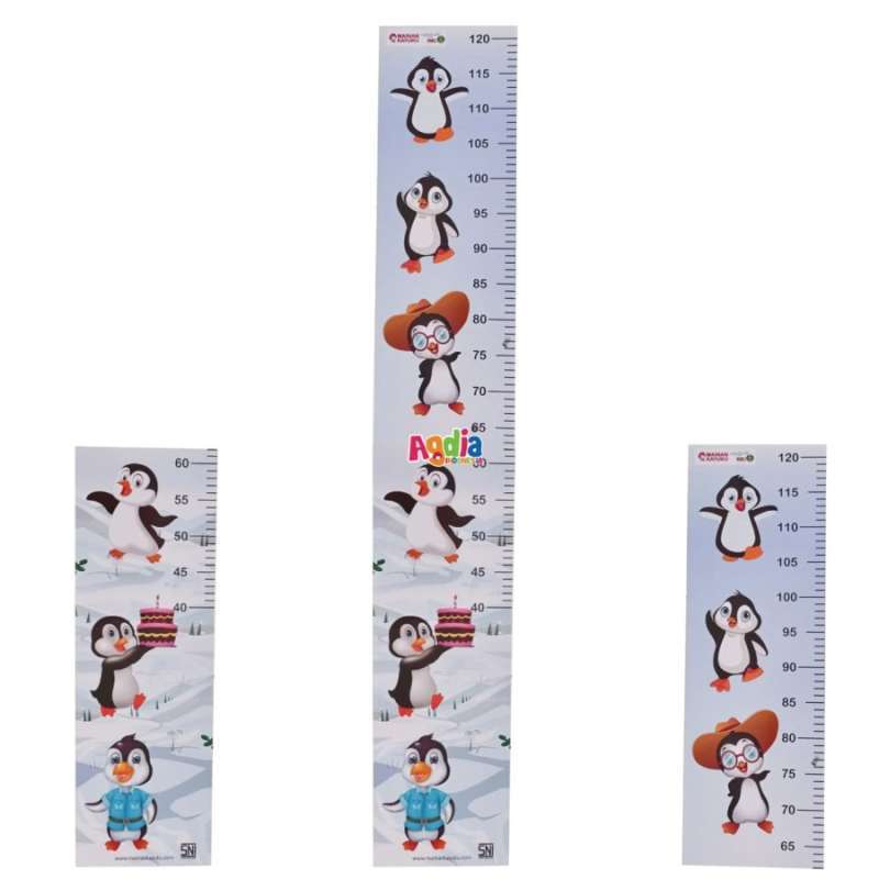 Jual Mainan Kayu Edukasi Anak Ukur Tinggi Badan Pinguin di Seller