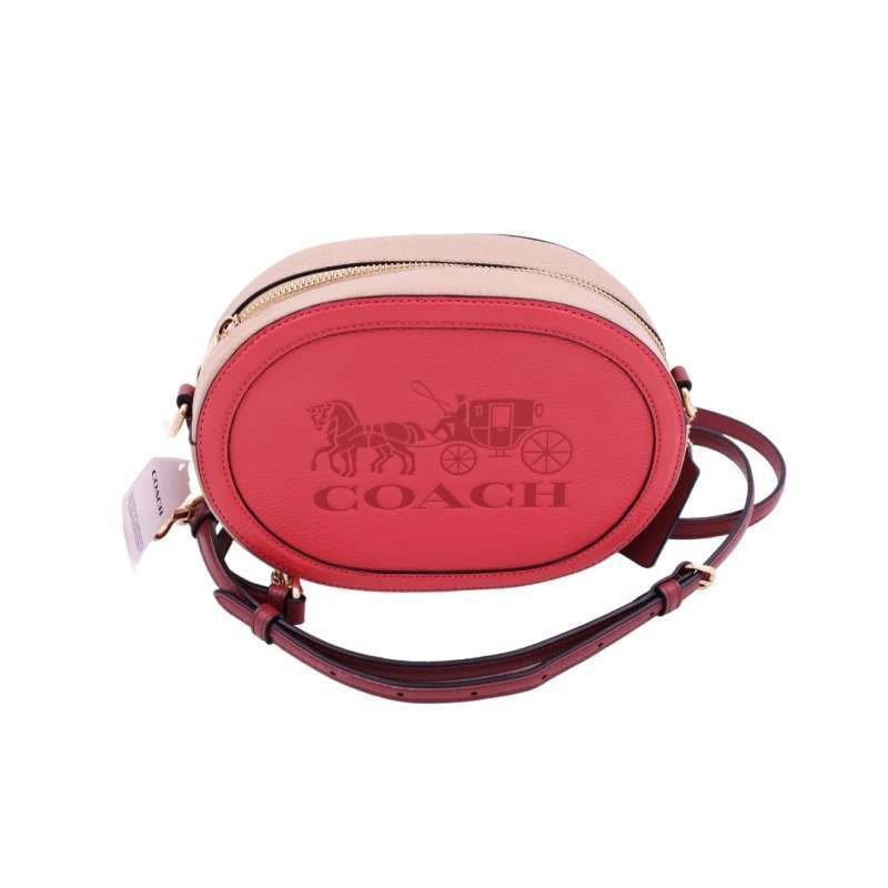 Jual COACH CAMERA BAG IN COLORBLOCK WITH HORSE AND CARRIAGE IM/POPPY