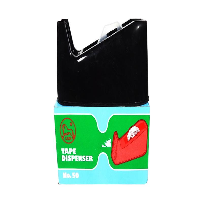 Jual Lion No.50 Tape Dispenser Hitam Hitam di Seller pamosroom