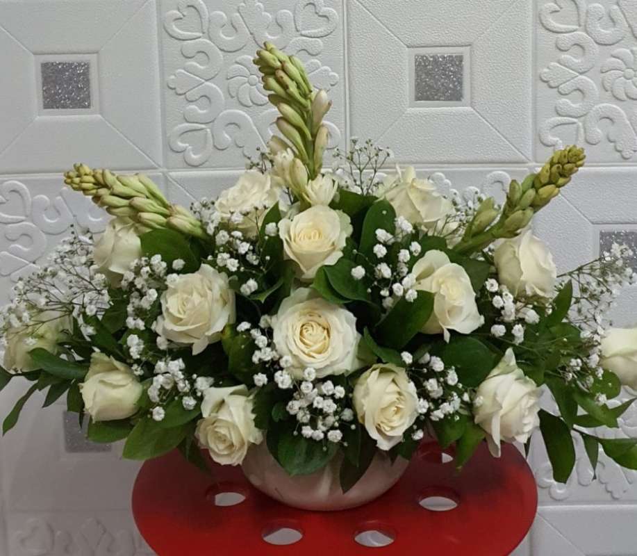 Jual BUNGA MEJA | BUNGA MEJA SEDAP MALAM | CENTERPIECE SEDAP MALAM di