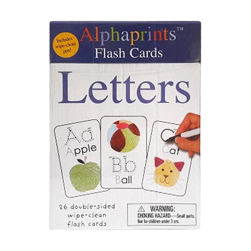 Jual Priddy Books Luluku Bookstore Alphaprints Flash Cards Letters