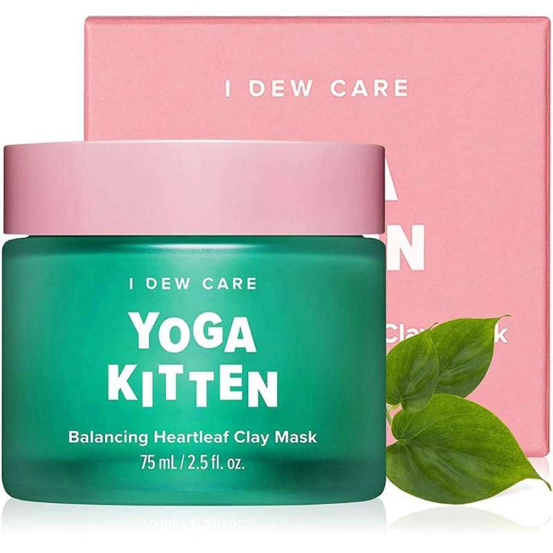 Promo [I DEW CARE] Yoga Kitten Balancing Heartleaf Clay Mask 75ml