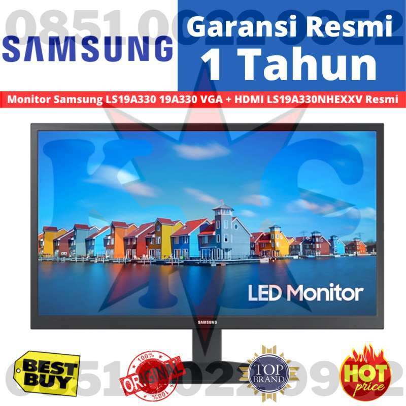 Promo LED Monitor Samsung 19 inch S19A330 HDMI LS19A330NHEXXV HDMI VGA